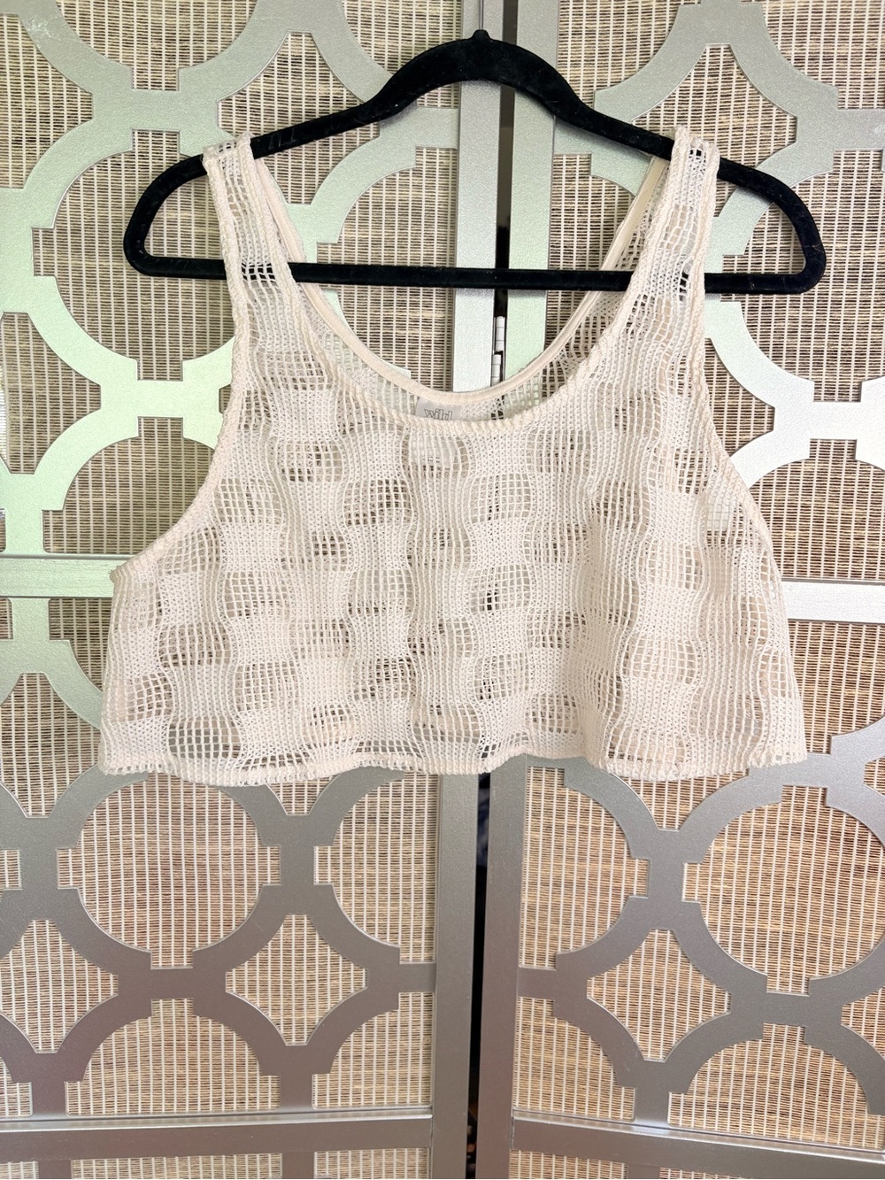 wild fable Cream Crop Tank